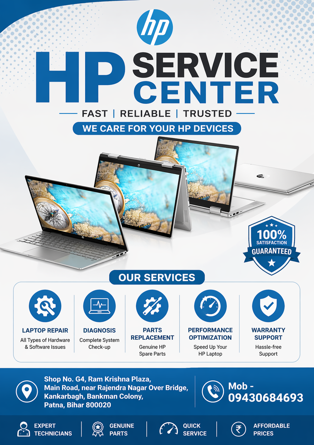 HP Laptop SSD Hard disk Issue in Patna 