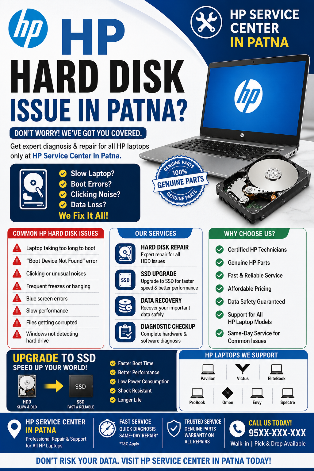 HP Laptop Service Center in Patna 