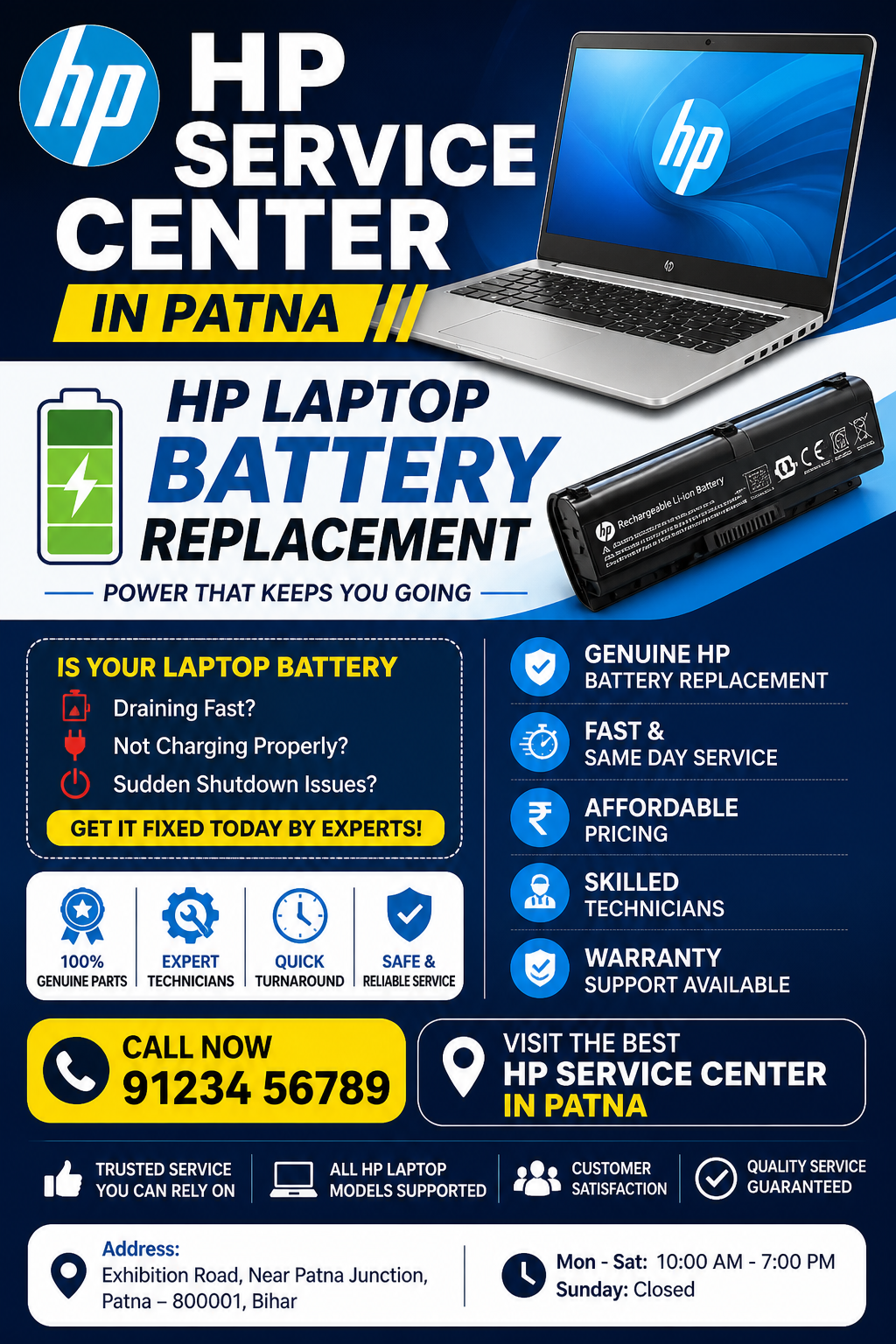 HP Service Center in Patna