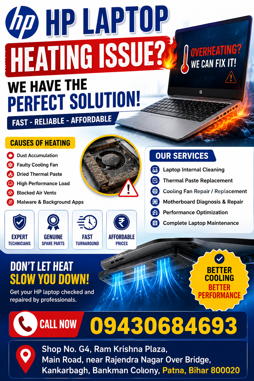 HP Laptop Service Center in Patna