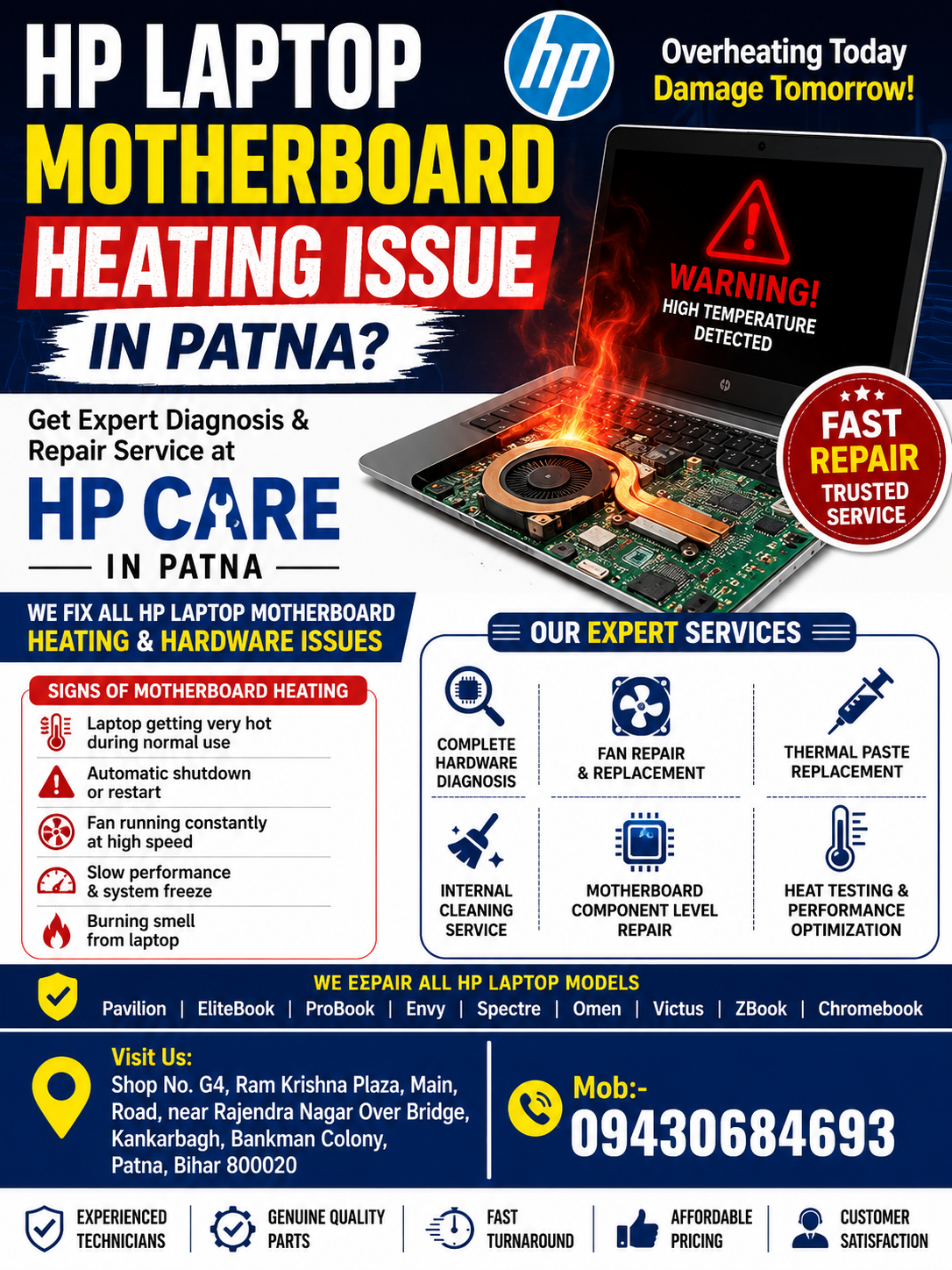 HP Laptop Service Center in Patna