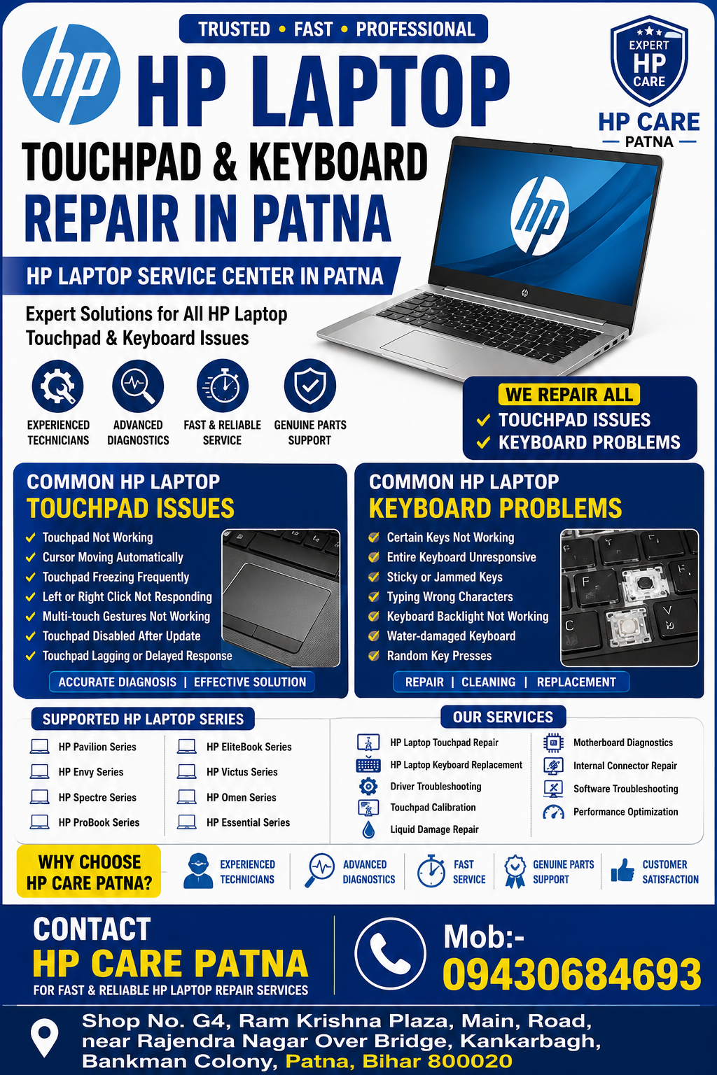 HP Laptop Service Center in Patna