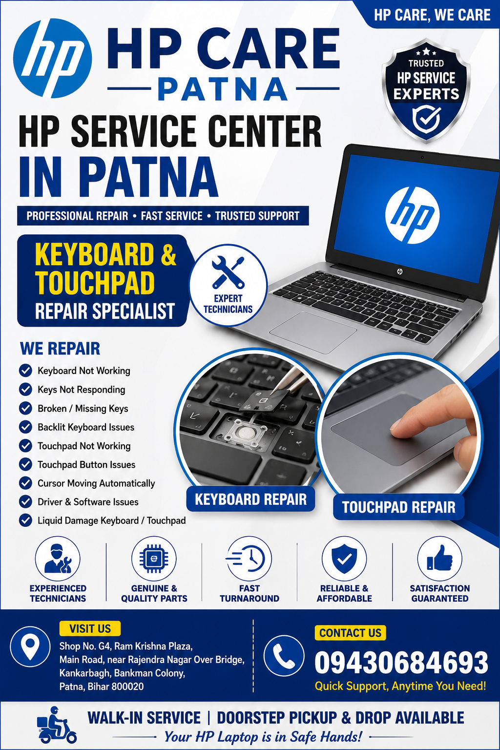 HP Service Center in Patna