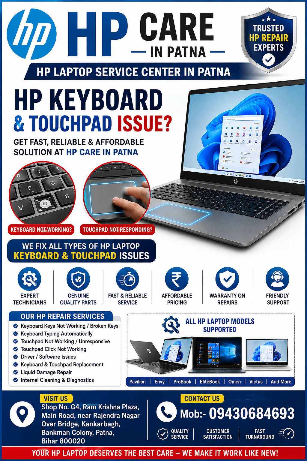 HP Laptop Service Center in Patna